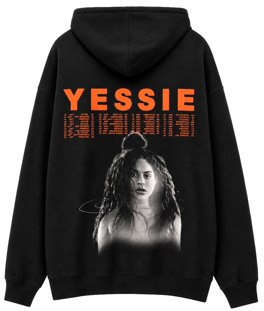 LICENSED MUSIC JESSIE REYES HOODIE BLACK - ALBUM TOUR
