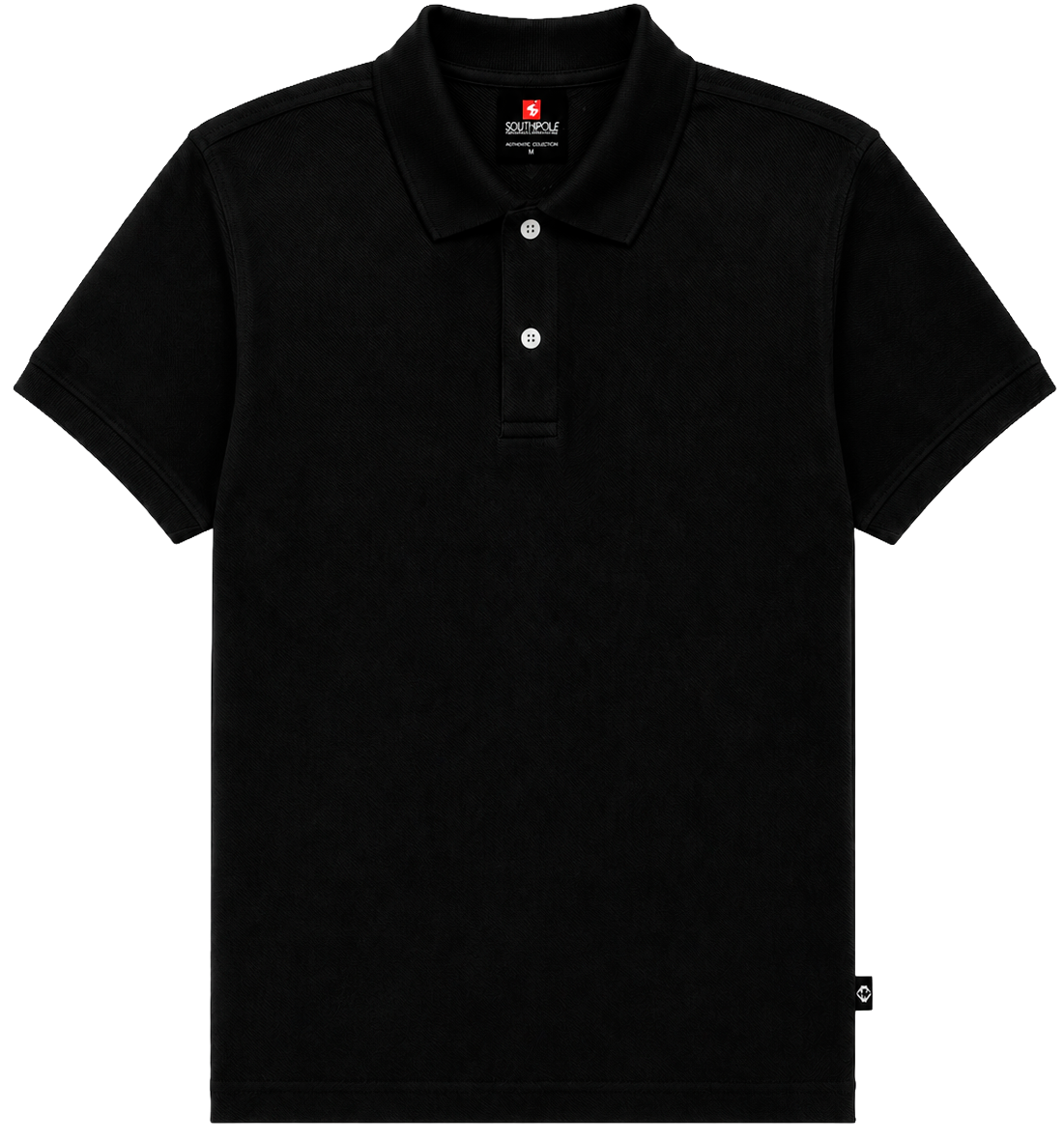 SOUTH POLE S/S POLO SHIRT BLACK - SM451100