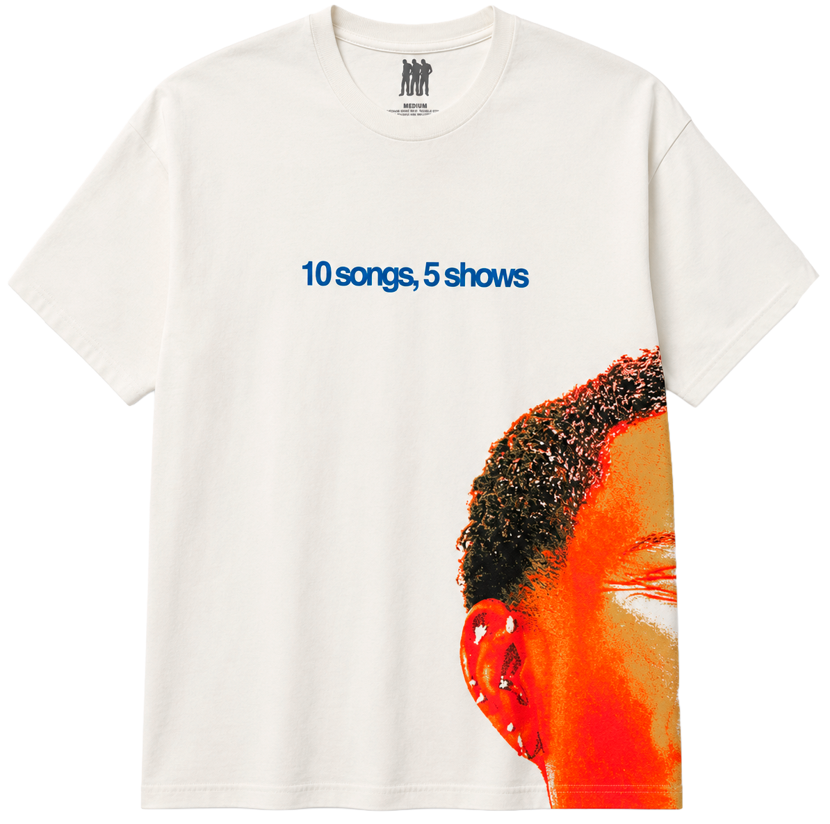 LICENSED MUSIC Q T-SHIRT WHITE - 10 SONGS TOUR