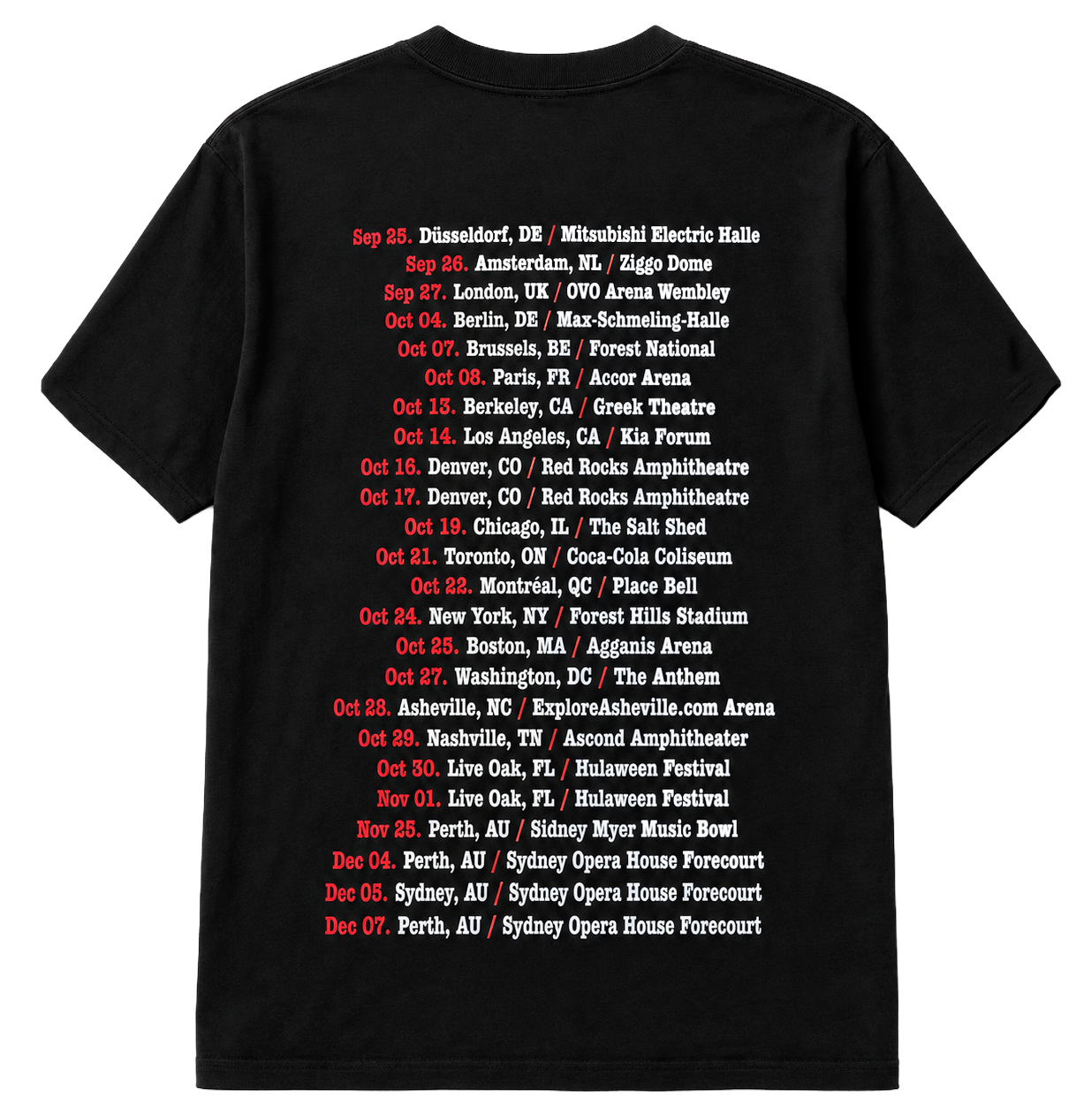 LICENSED MUSIC PARCELS T-SHIRT BLACK - I HEART PARCELS
