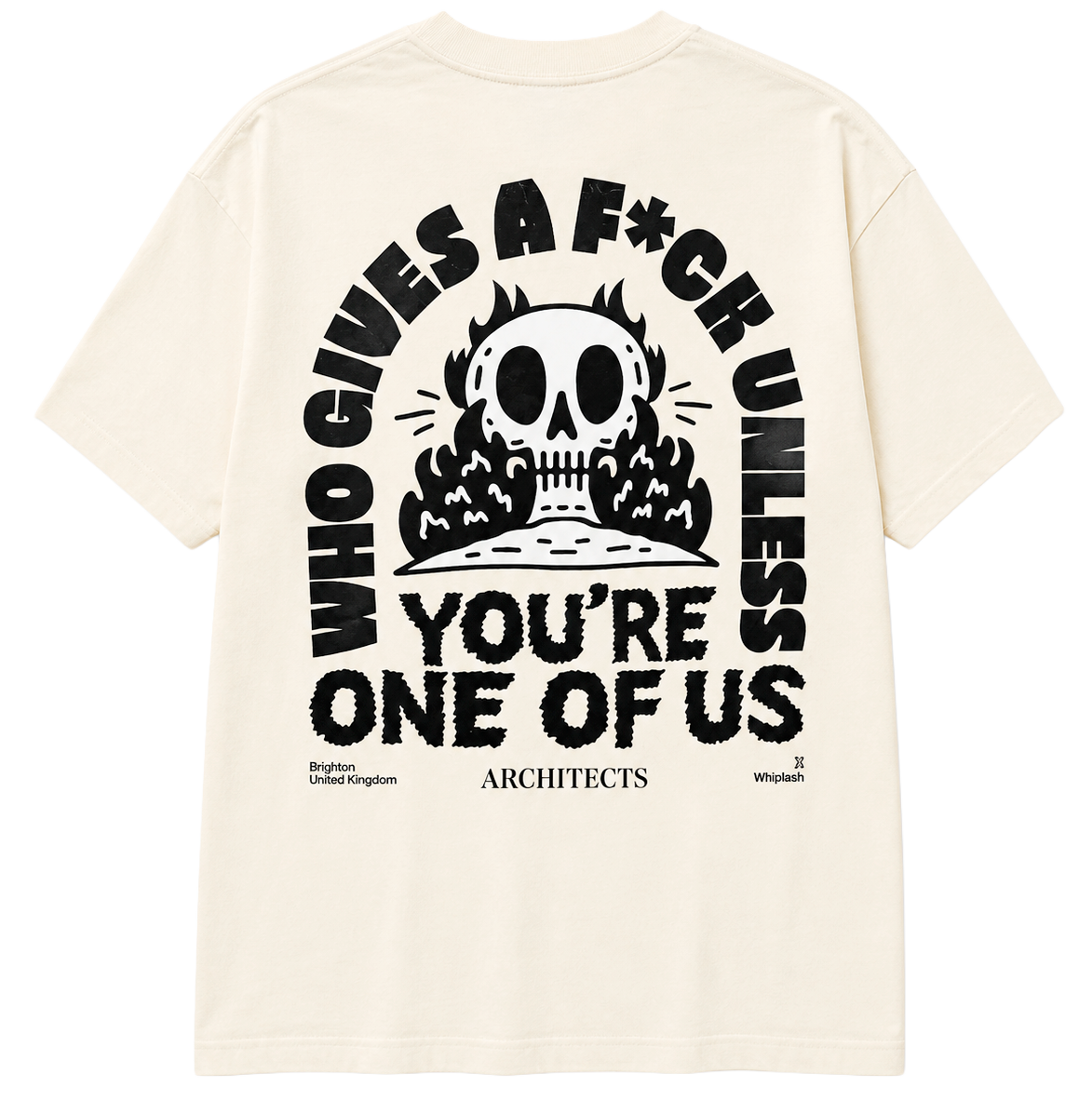 LICENSED MUSIC ARCHITECTS T-SHIRT OFF WHITE - WHIPLASH