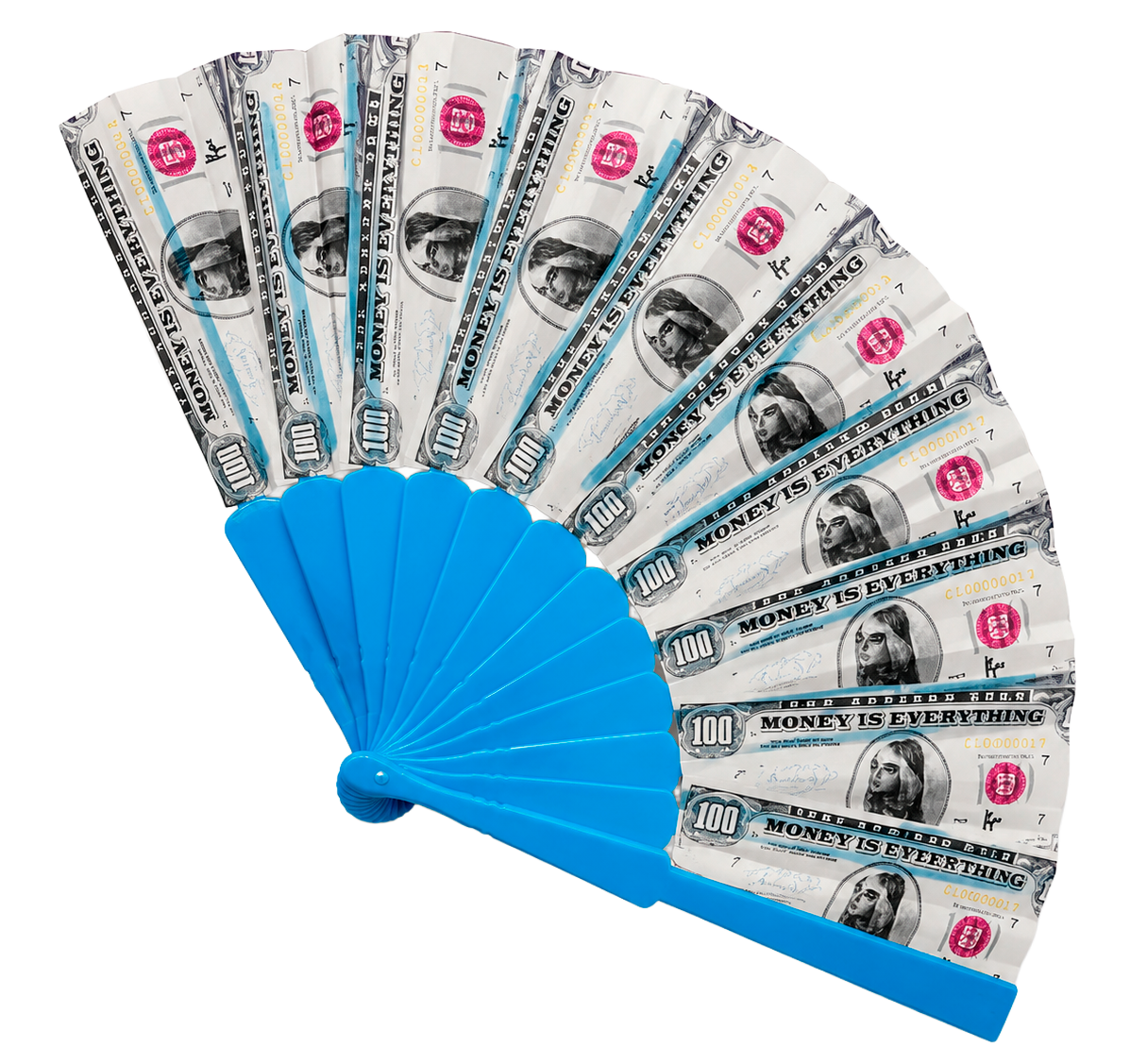 LICENSED MUSIC ADDISON RAE HAND FAN BLUE - ARFAN