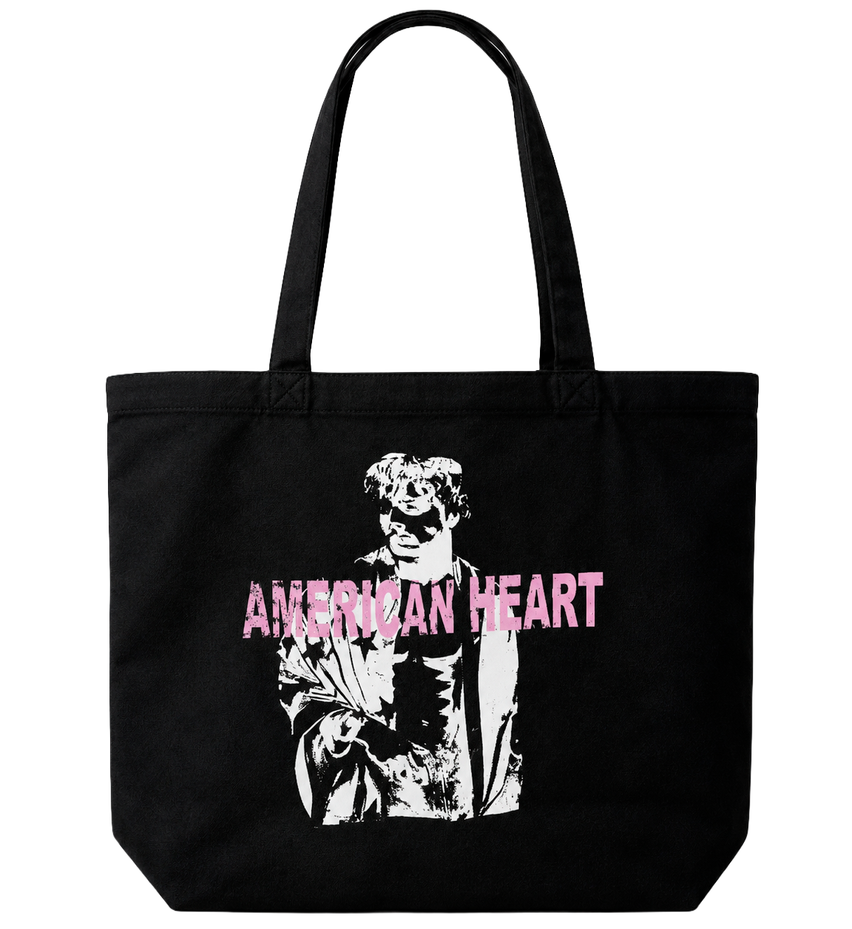 LICENSED BENSON BOONE TOTE BAG BLACK - AMERICAN HEART