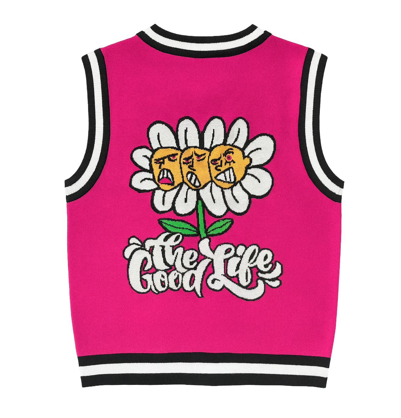 FIFTH LOOP KNIT SWEATER VEST BEETROOT - FLV301