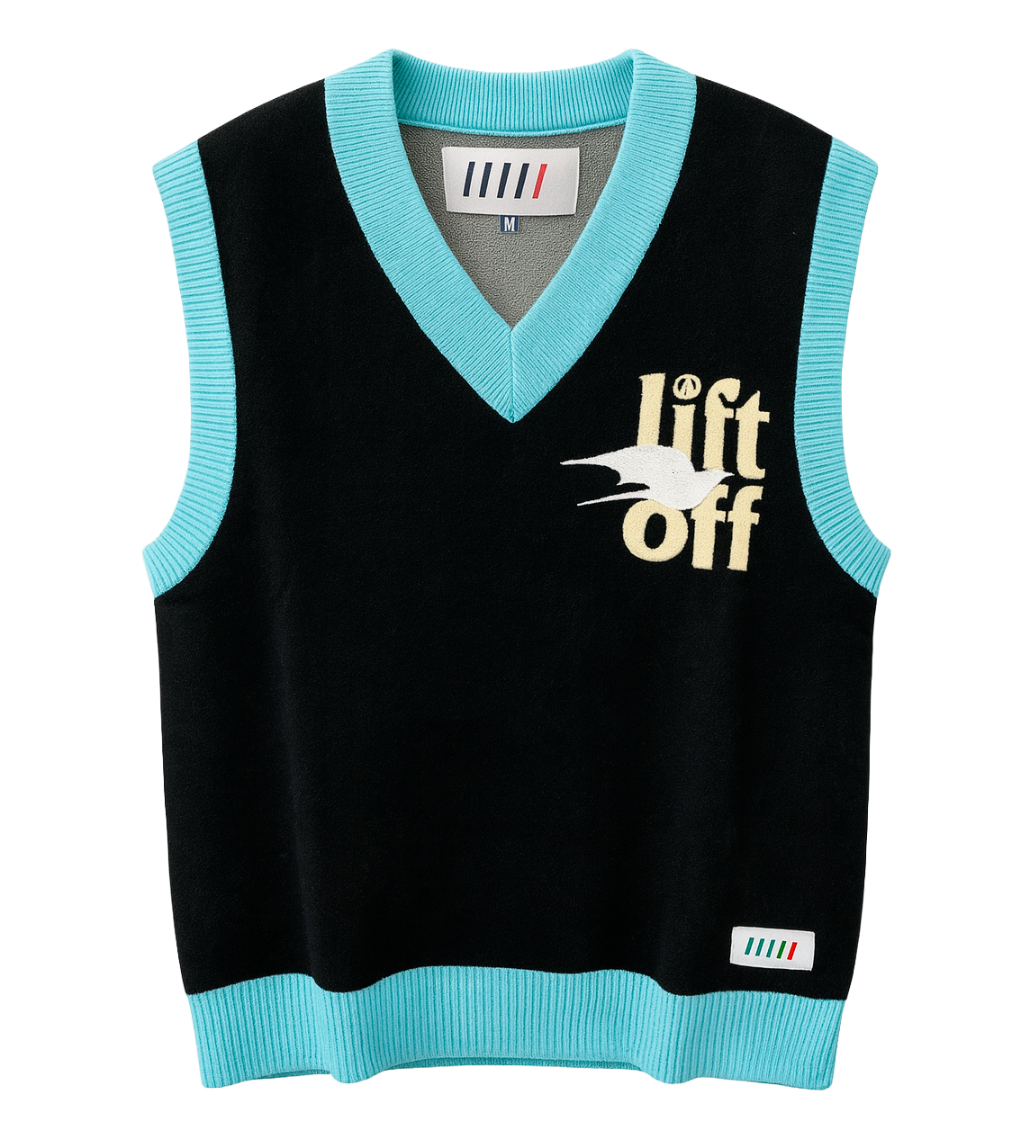 FIFTH LOOP KNIT SWEATER VEST BLACK - FLV302