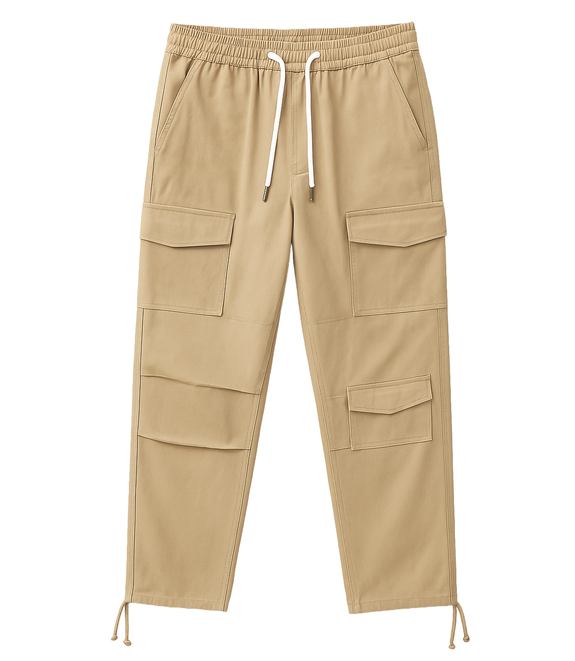 FIFTH LOOP RELAXED DENIM CARGO PANTS SAND - FLP302
