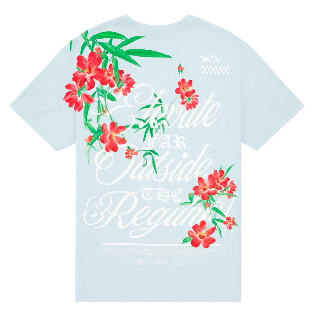 UNDERTD EMBROIDERED / GRAPHIC T-SHIRT ICE BLUE - US5102
