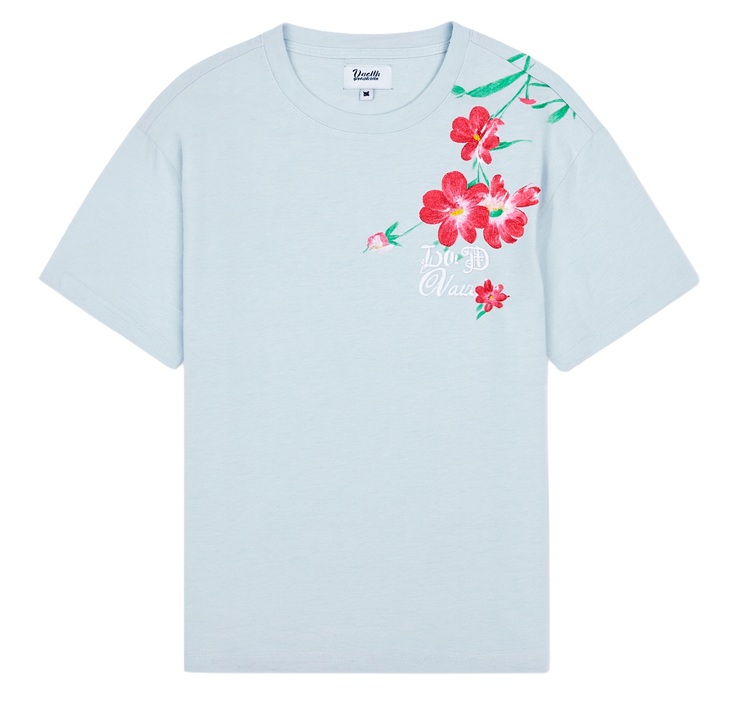 UNDERTD EMBROIDERED / GRAPHIC T-SHIRT ICE BLUE - US5102