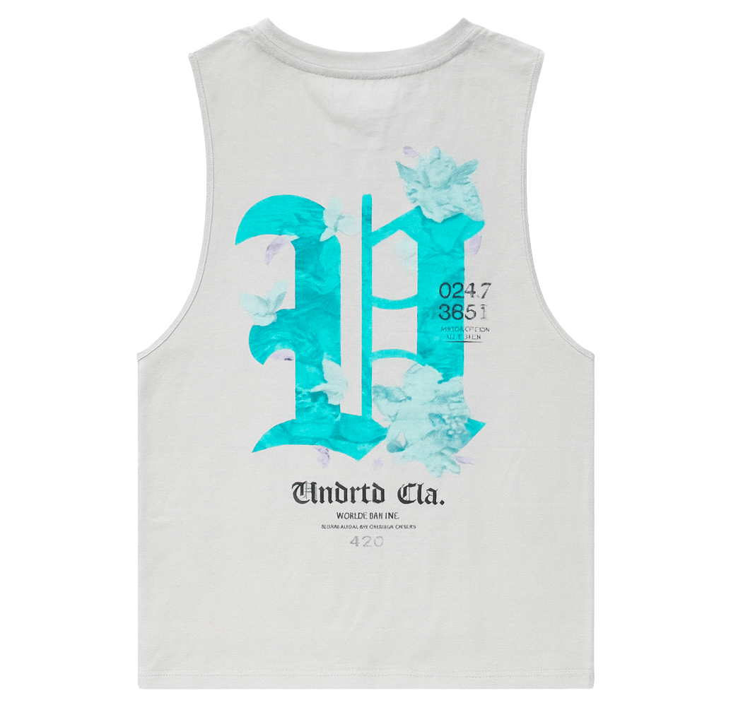 UNDERTD GRAPHIC TANK TOP SHIRT GREY - US4125W