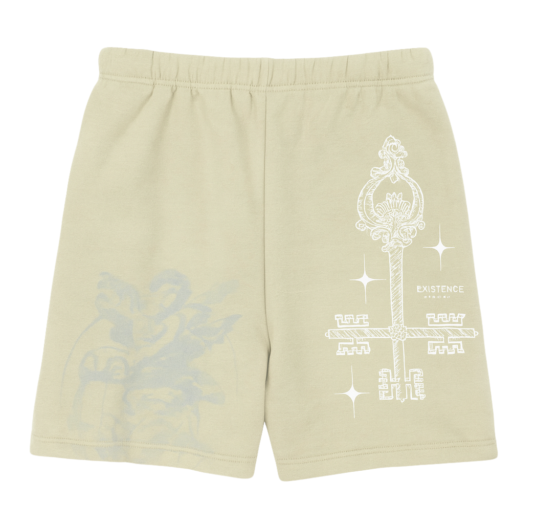 UNDERTD GRAPHIC SWEATS SHORTS PASTEL GREEN - US5201