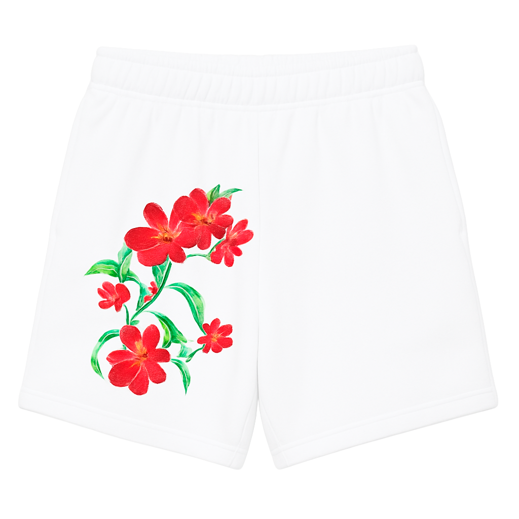 UNDERTD GRAPHIC SWEAT SHORTS WHITE - US5202