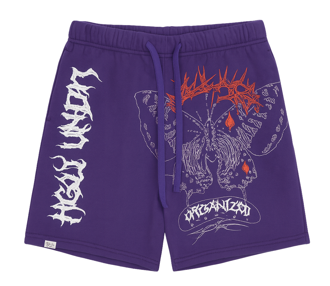 UNDERTD GRAPHIC SWEATS SHORTS GRAPE - US5203