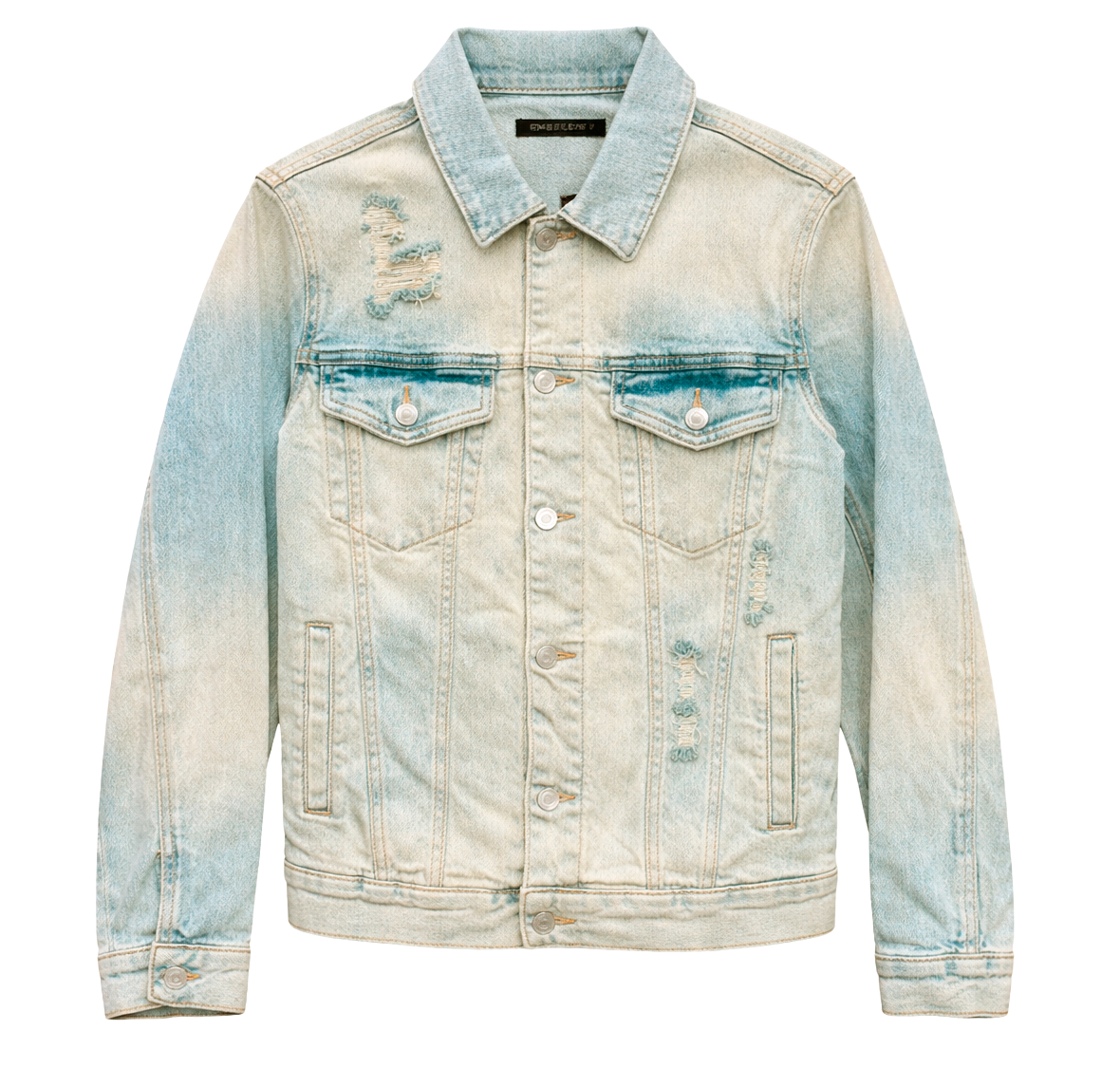 EMBELLISH DENIM JACKET LT BLUE WASH - EMBSP122-200