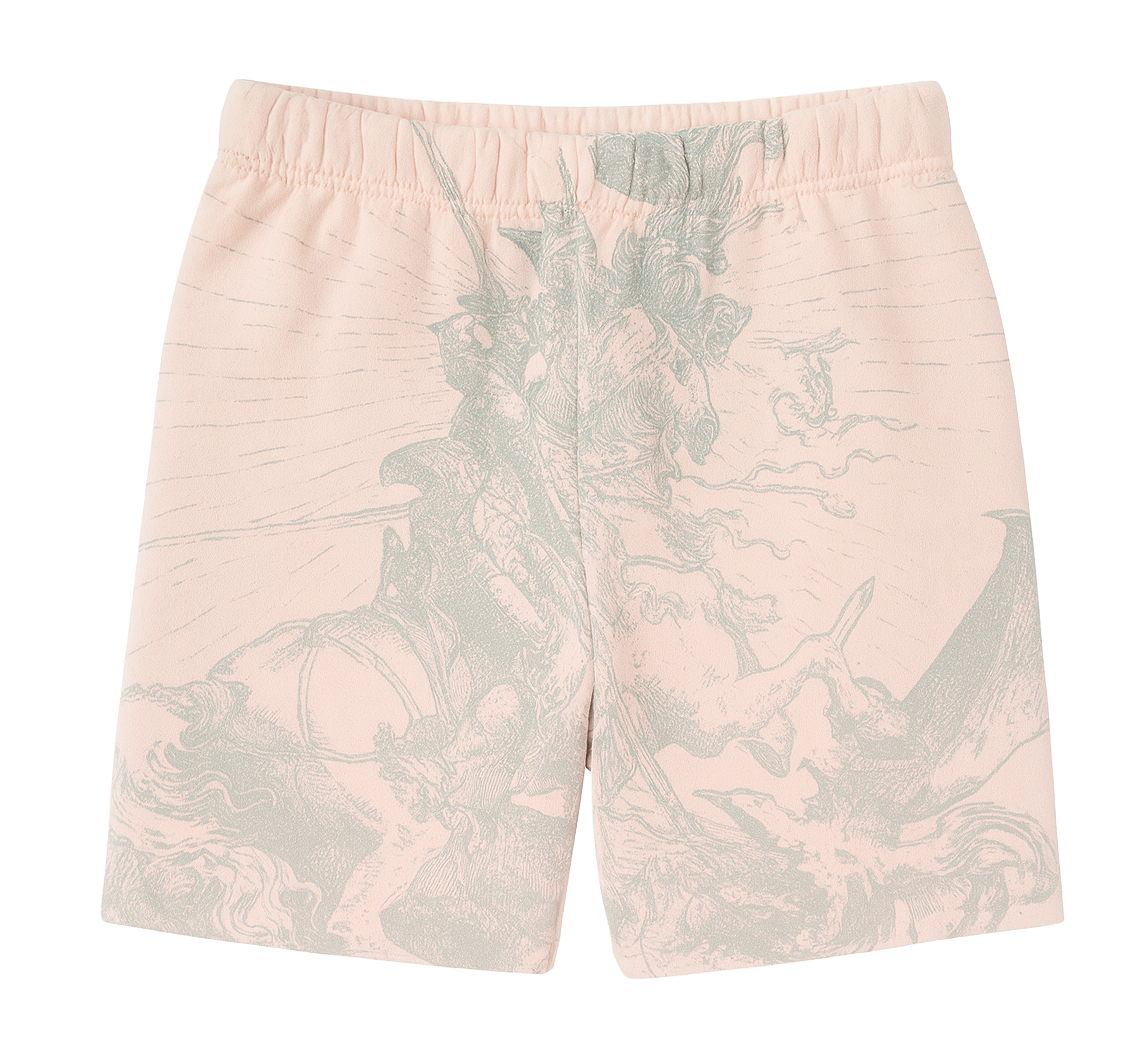 UNDERTD GRAPHIC SWEAT SHORTS LT. PINK - US5200