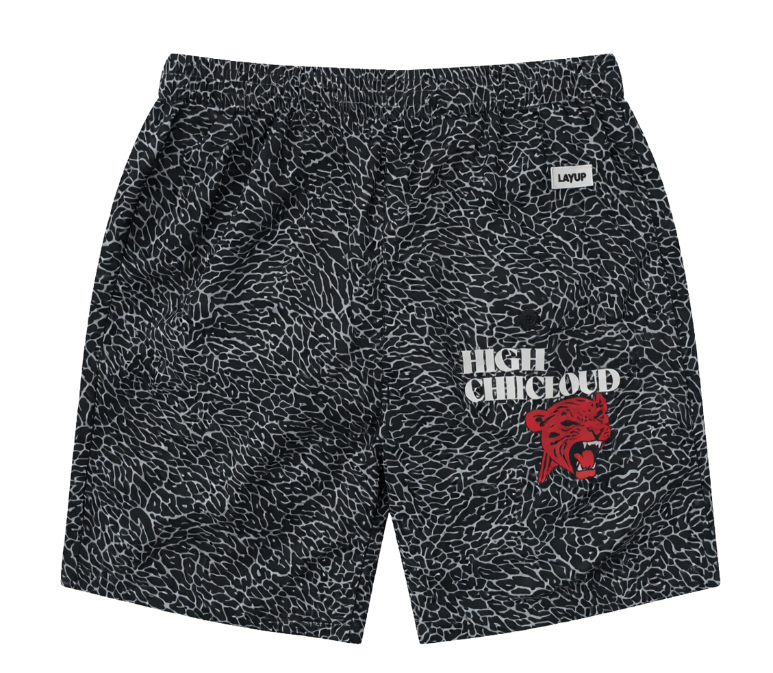 UNDERTD GRAPHIC NYLON SHORTS BLACK - US4203