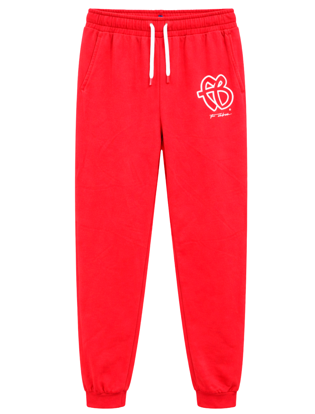 LICENSED FUBU LOGO JOGGER SWEATPANT RED - 2FUBU004Q