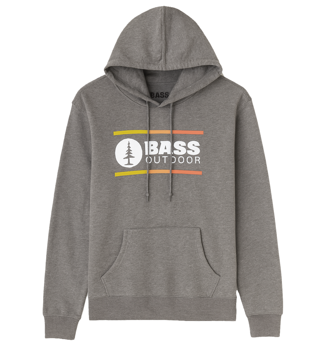 LICENSED BASS OUTDOOR GRAPHIC HOODIE BROWN HTR - BSHD25