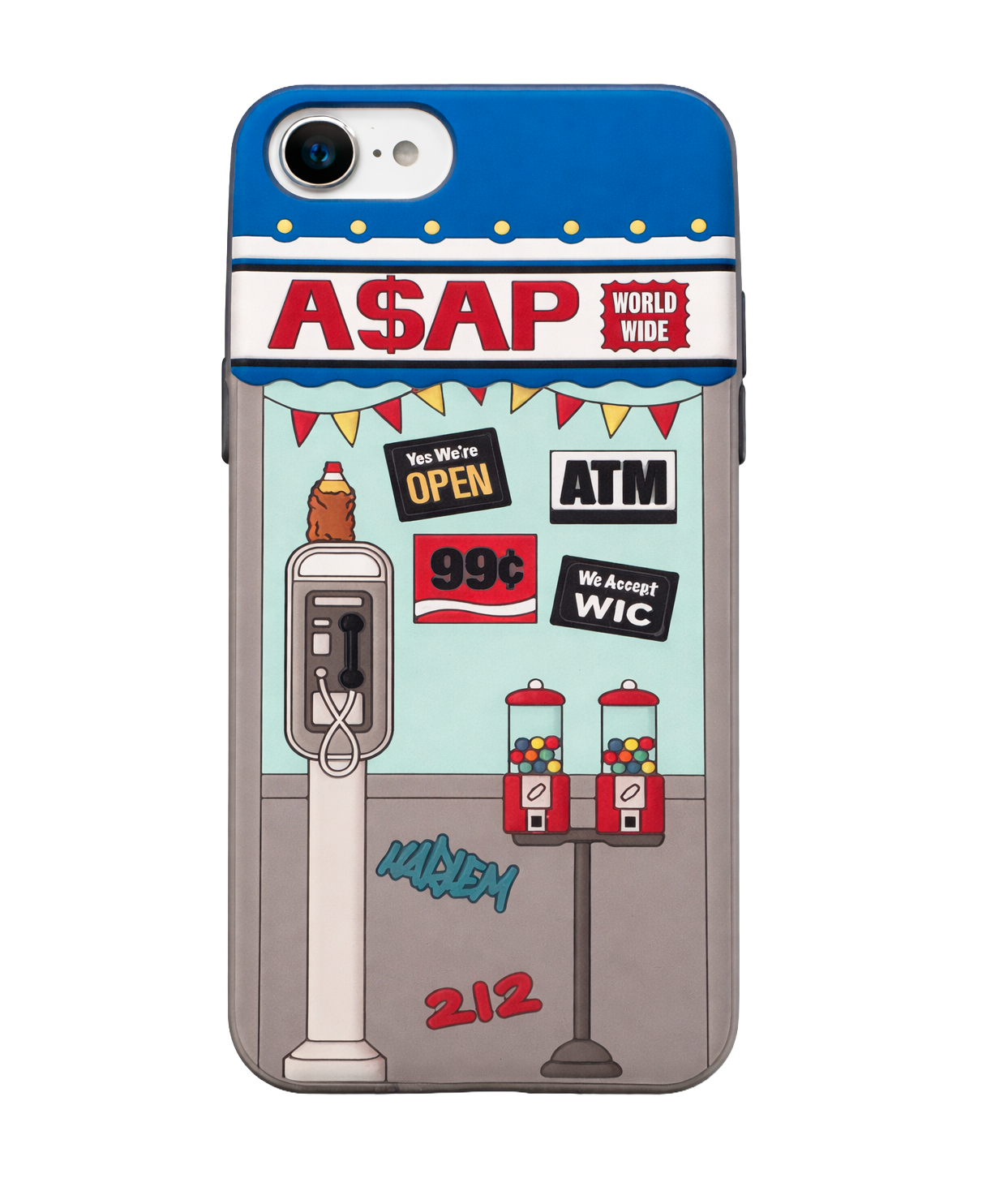 A$AP WORLDWIDE IPHONE 5 RUBBER CASE GREY - A$AP ROCKY