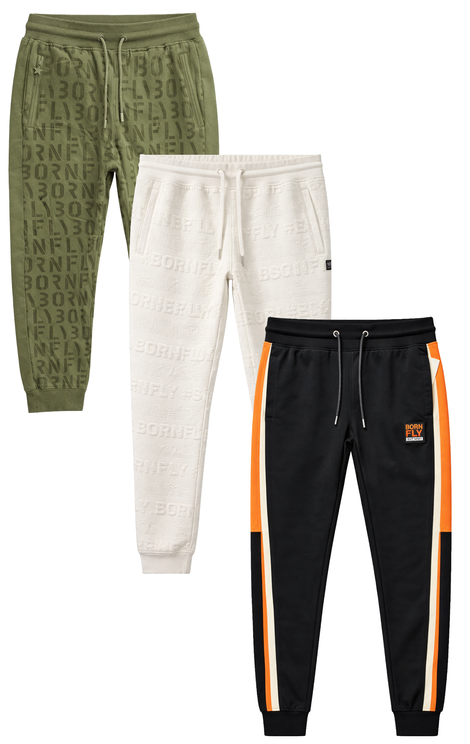 BORN FLY ASSORTED PREMIUM JOGGER PANTS ASST - BFJGRA