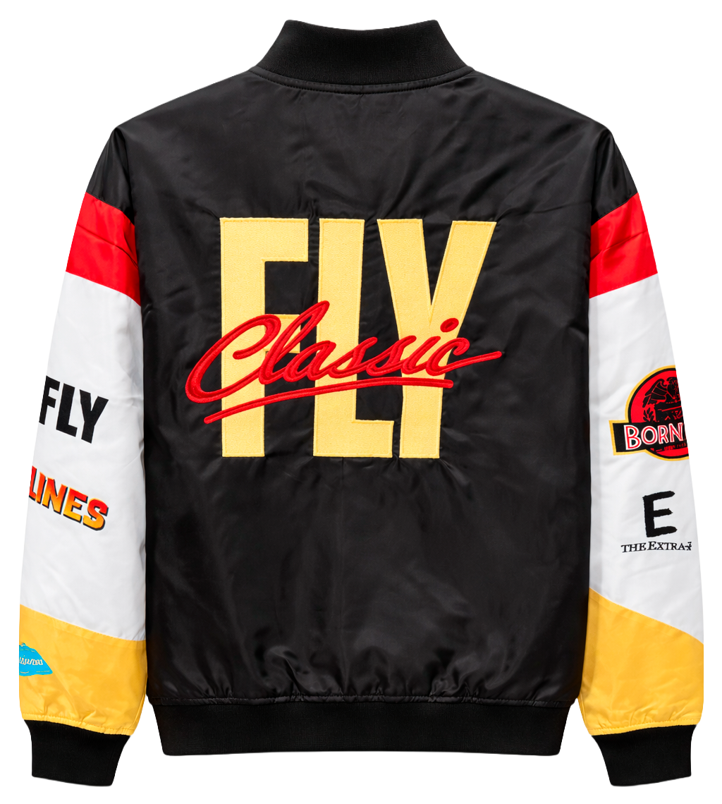 BORN FLY PREMIUM VARSITY JACKET BLACK - 2208O4507