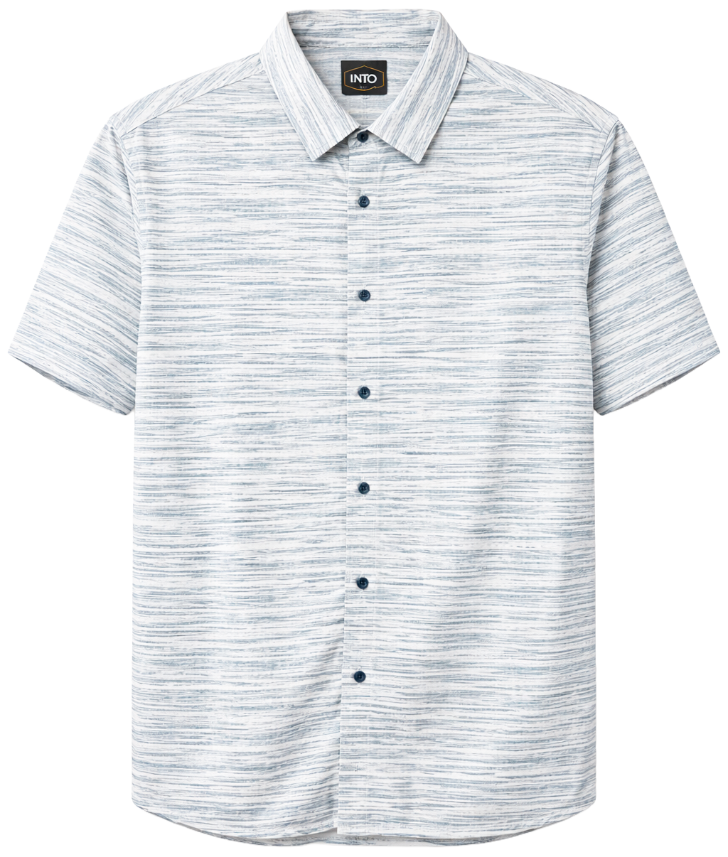 PTO S/S BUTTON-DOWN T-SHIRT NAVY - NR13-FS22K83