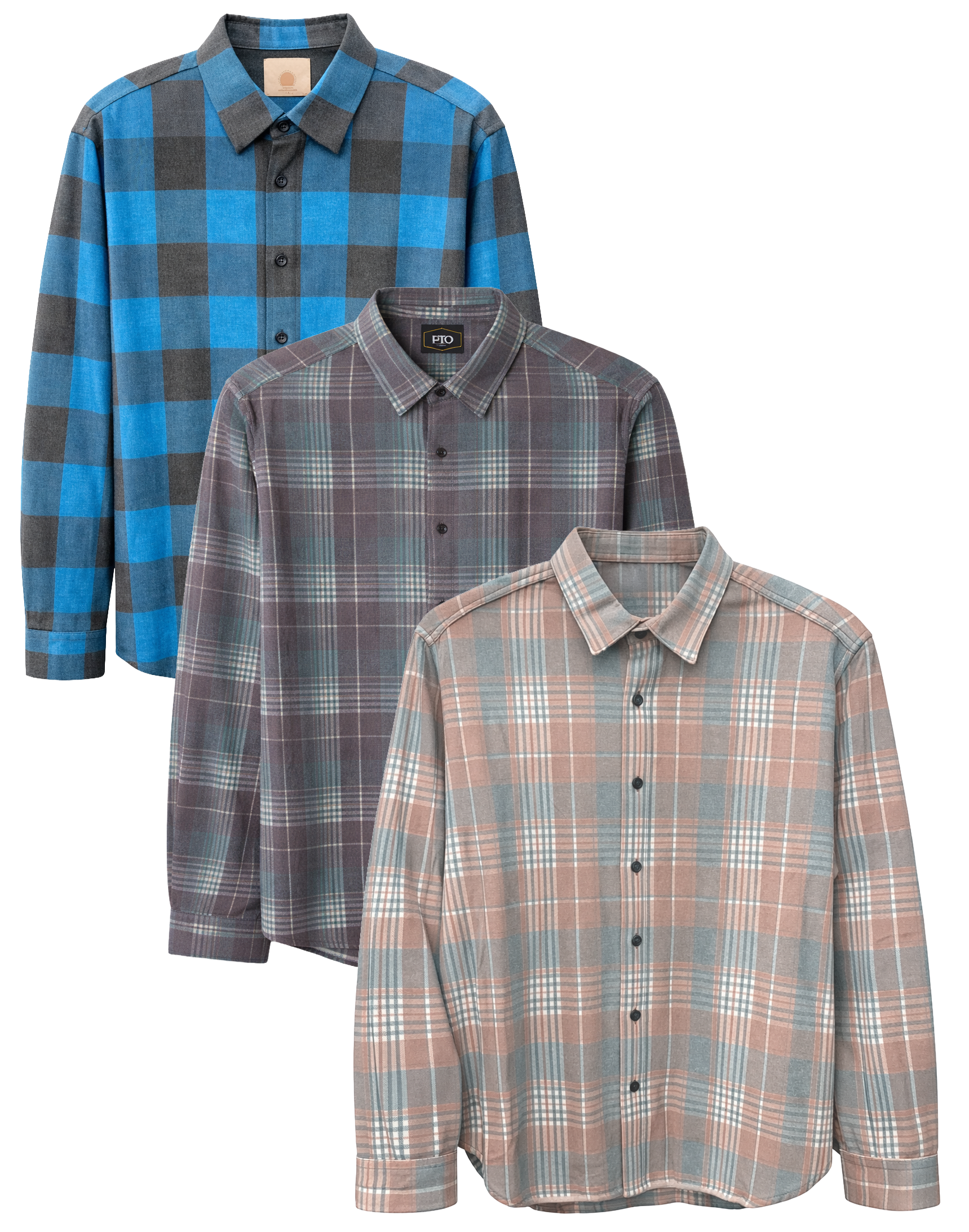 PTO ASSORTED L/S BUTTON-DOWN SHIRTS ASST - PTOLSAST