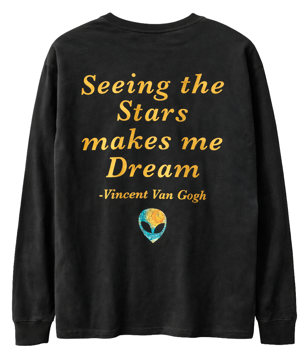 WOMENS LICENSED L/S SHIRT BLACK - ALIEN GO