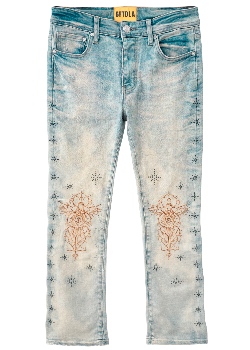 GFTD LA LUKE STACKED JEANS MD WASH - GFDFW25-37