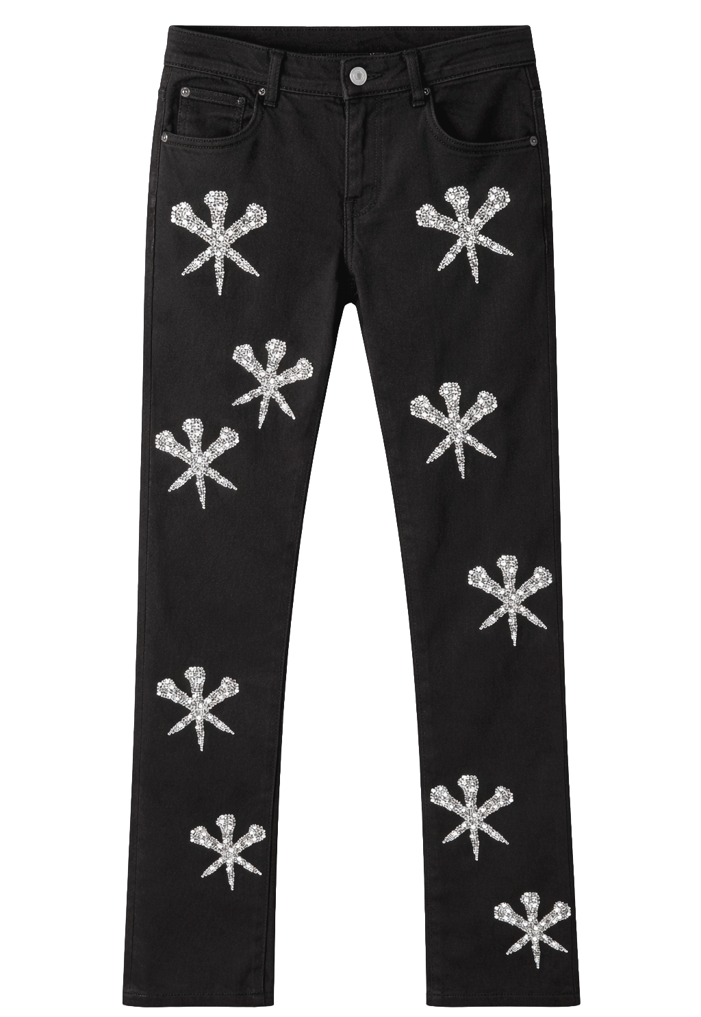 GFTD LA KEITH STACKED JEANS BLACK - GFDSS25-34 - Steal Deal