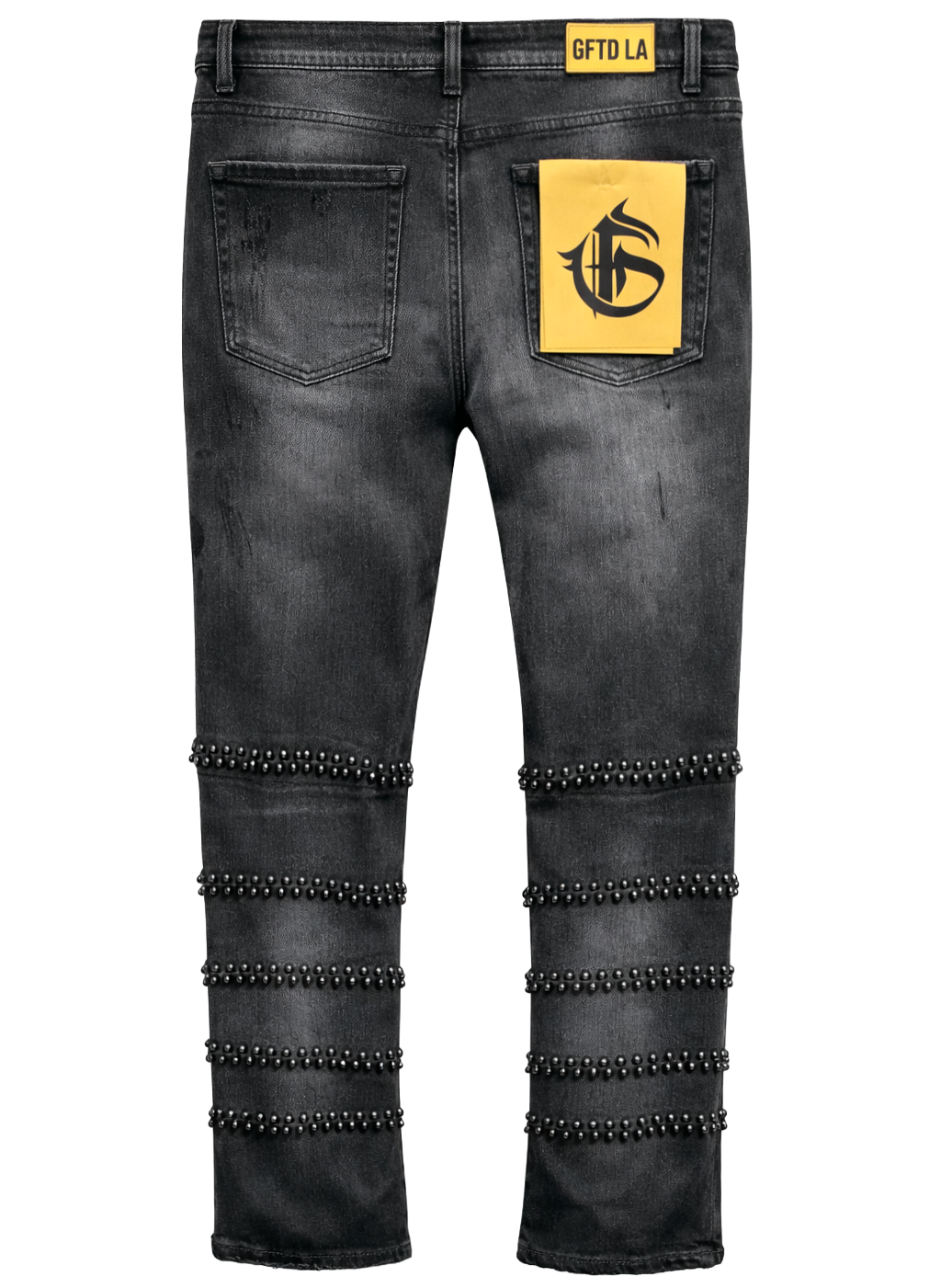 GFTD LA GIFTED ROMANCE STACKED JEANS BLACK WASH - GFDFW25-42