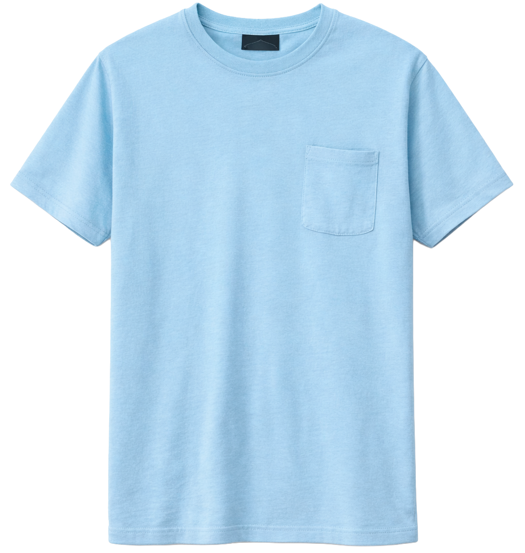 PTO S/S POCKET T-SHIRT SKY - NR78-FS22K