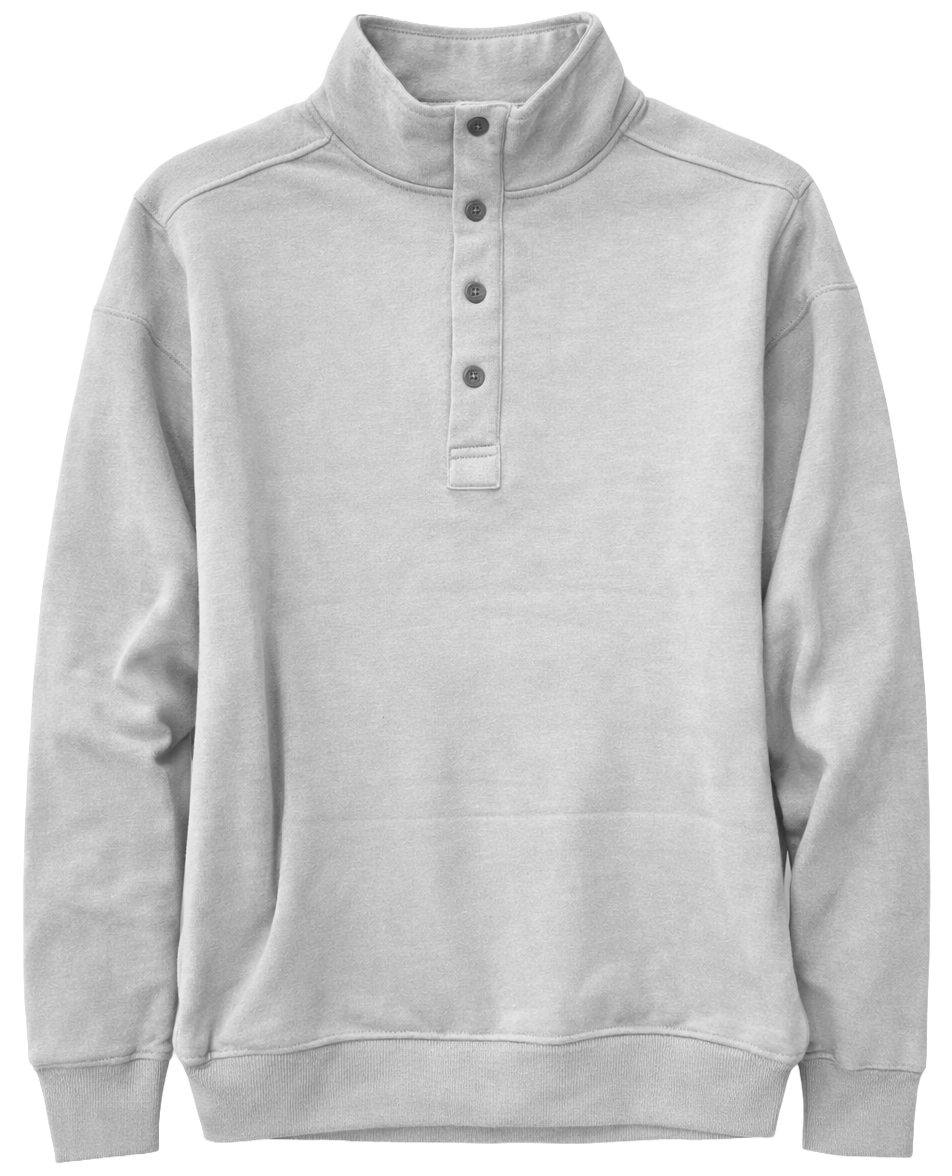PTO FLEECE MOCK PULLOVER MONUMENT - NRI-FFF21