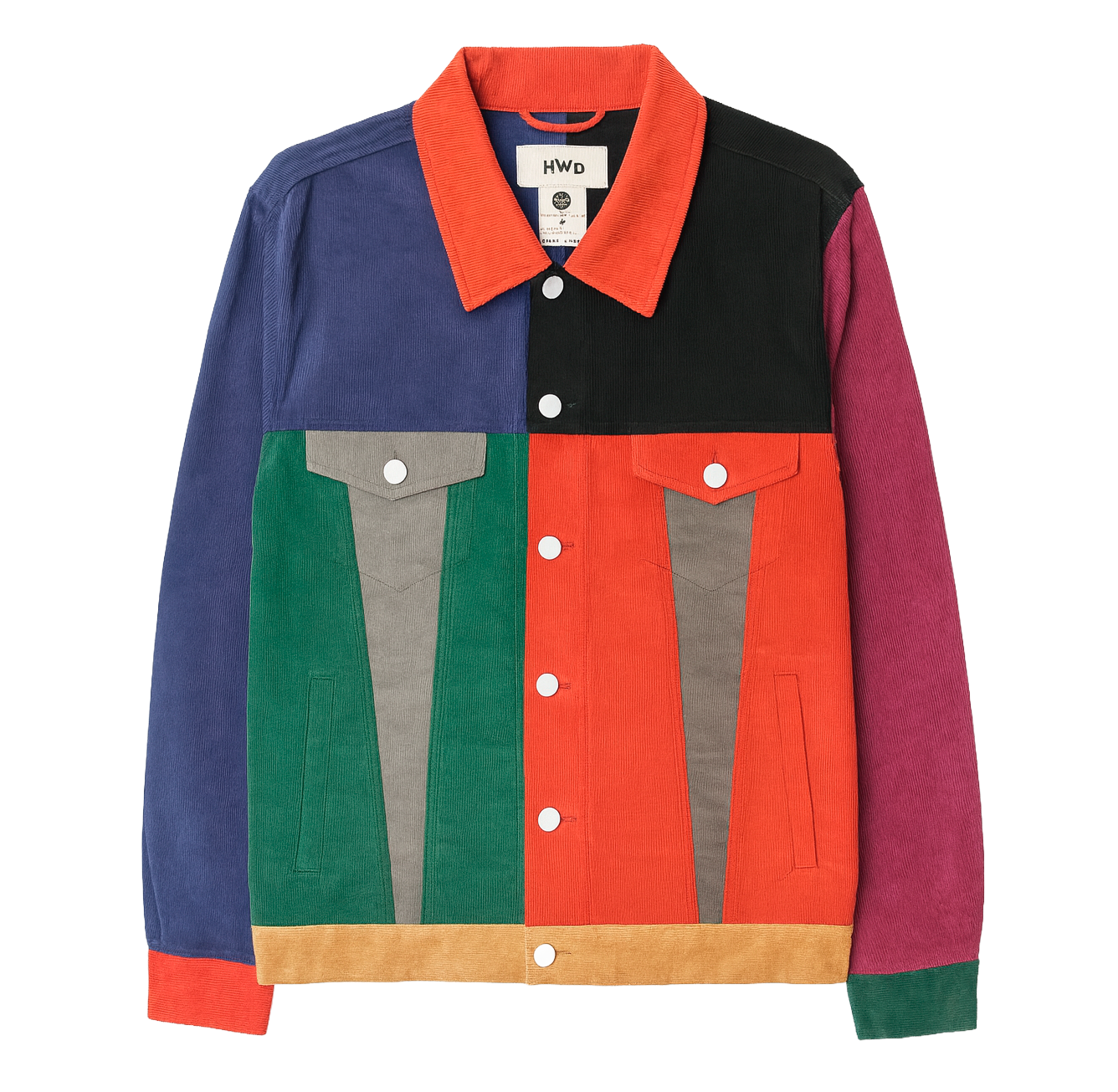 HWD CORDUROY JACKET MULTI - B19HMTC016