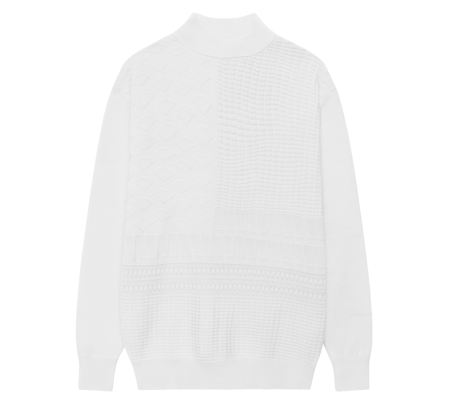 DIAMOND SUPPLY CO KNIT VARSITY CARDIGAN WHITE - A16DWTC10