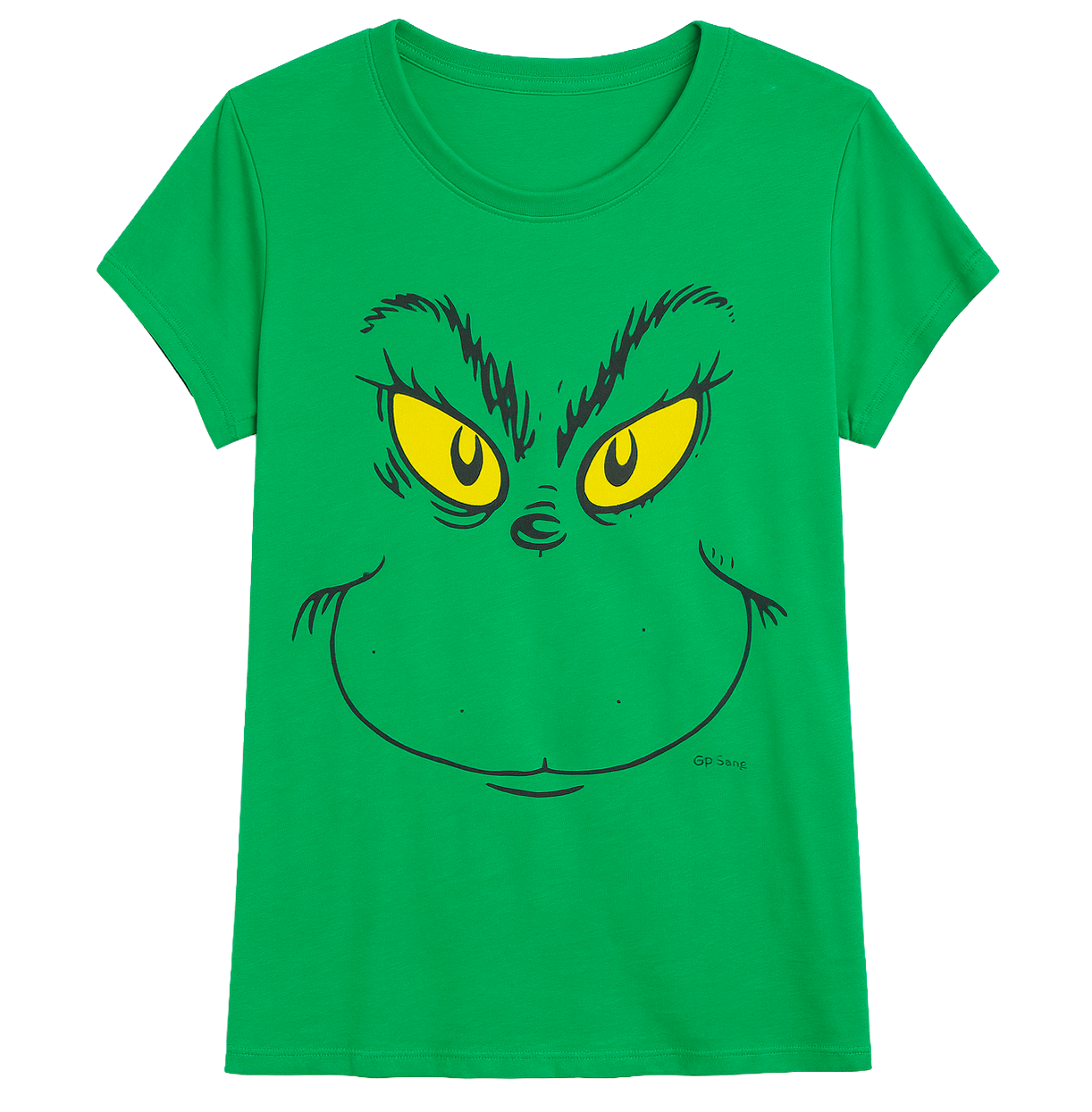 WOMENS LICENSED MOVIE T-SHIRT GREEN - GRINCH