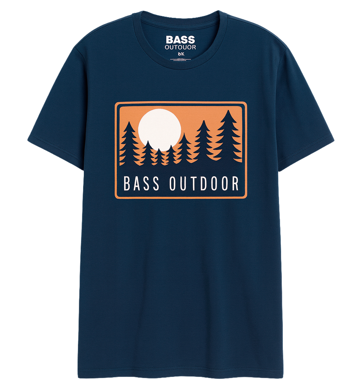 LICENSED BASS OUTDOOR T-SHIRT NAVY - HORIZON