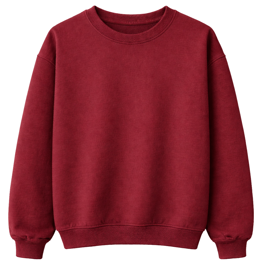 LA FAMILIA HEAVYWEIGHT CREWNECK BURGUNDY - LFSU23CN001 - Steal Deal