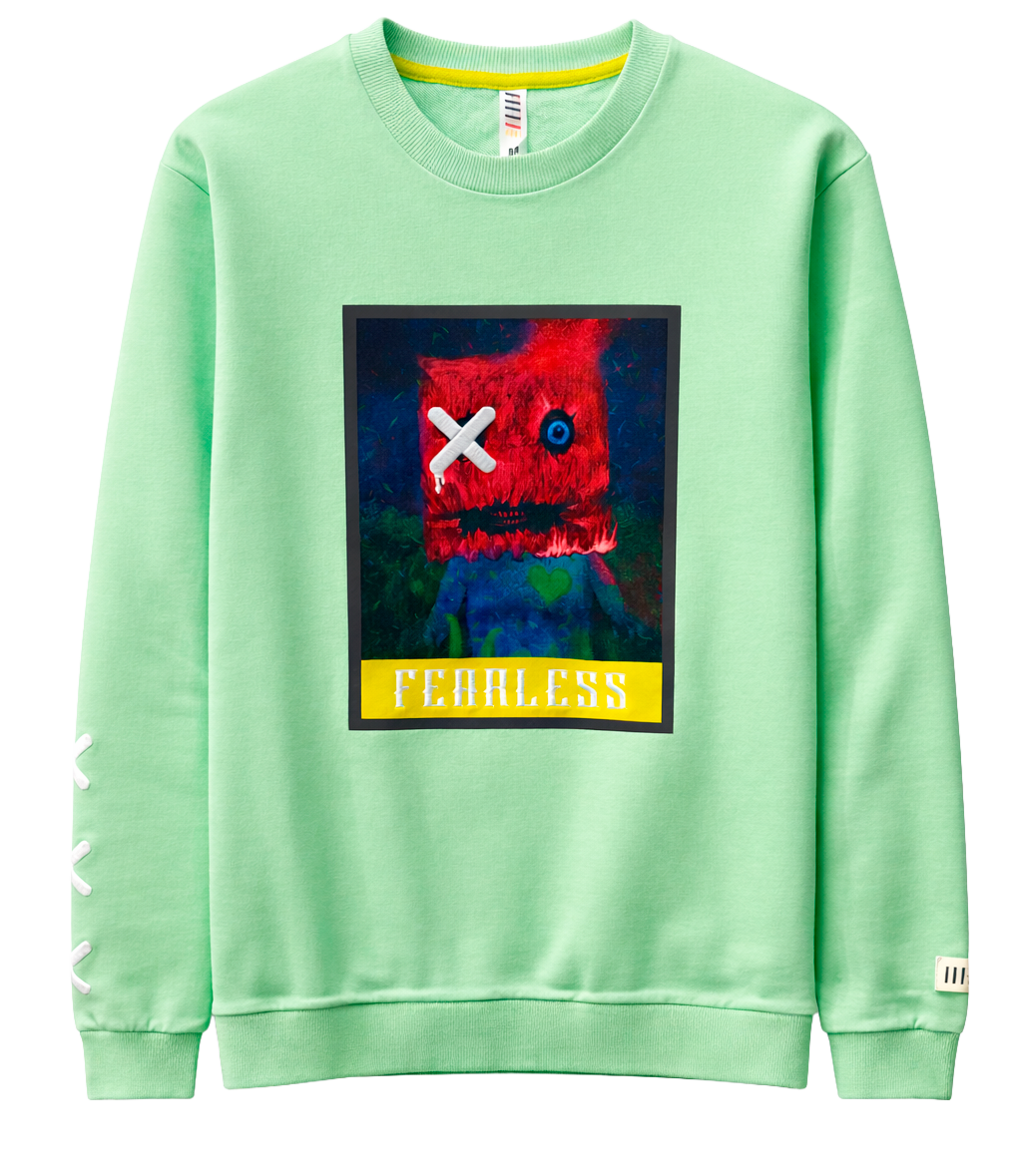 FIFTH LOOP GRAPHIC FLEECE CREWNECK NEON MINT - FLC133 - Steal Deal