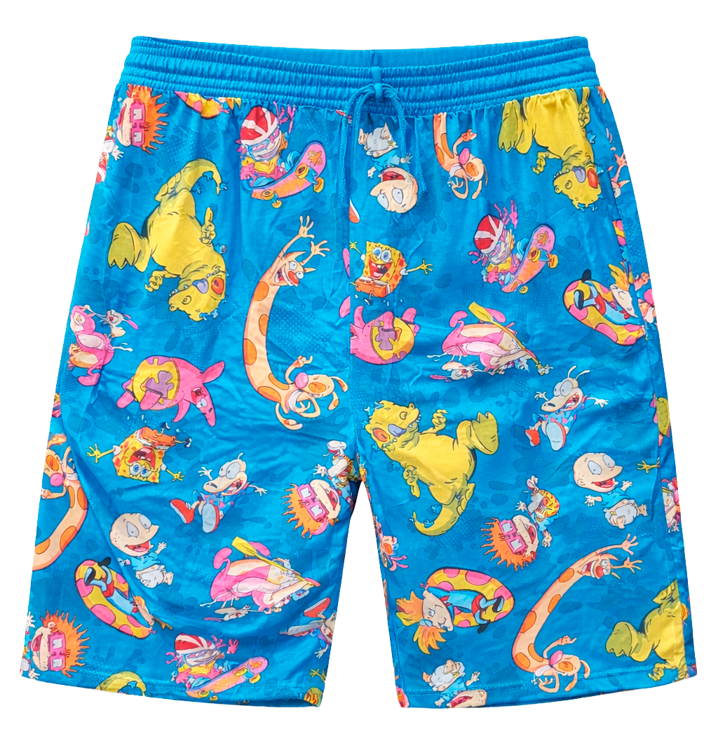 LICENSED NICKELODEON LOUNGE SHORTS BLUE - 17NY115MJS - Steal Deal