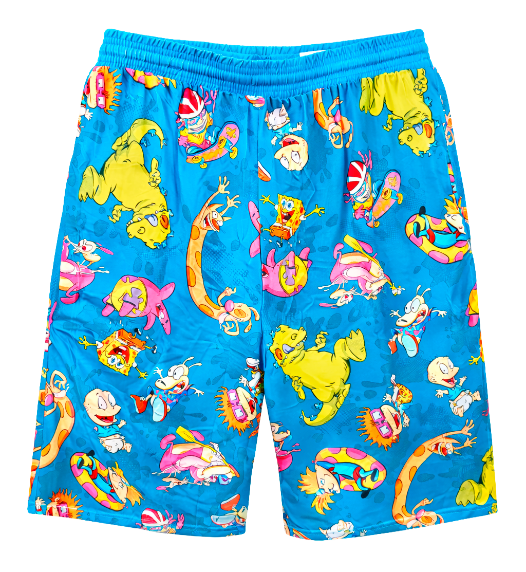 LICENSED NICKELODEON LOUNGE SHORTS BLUE - 17NY115MJS