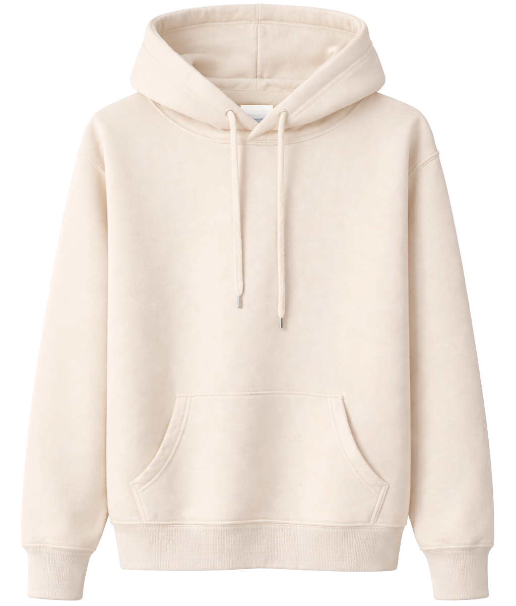 CROOKS & CASTLES BLANK HOODIE NATURAL - BLANKS