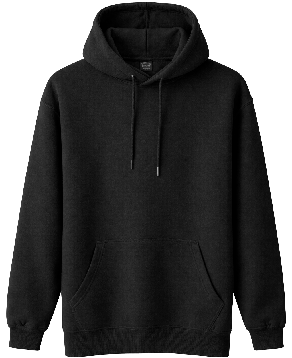 DEATH ROW RECORDS BLANK HOODIE BLACK - BLANKS