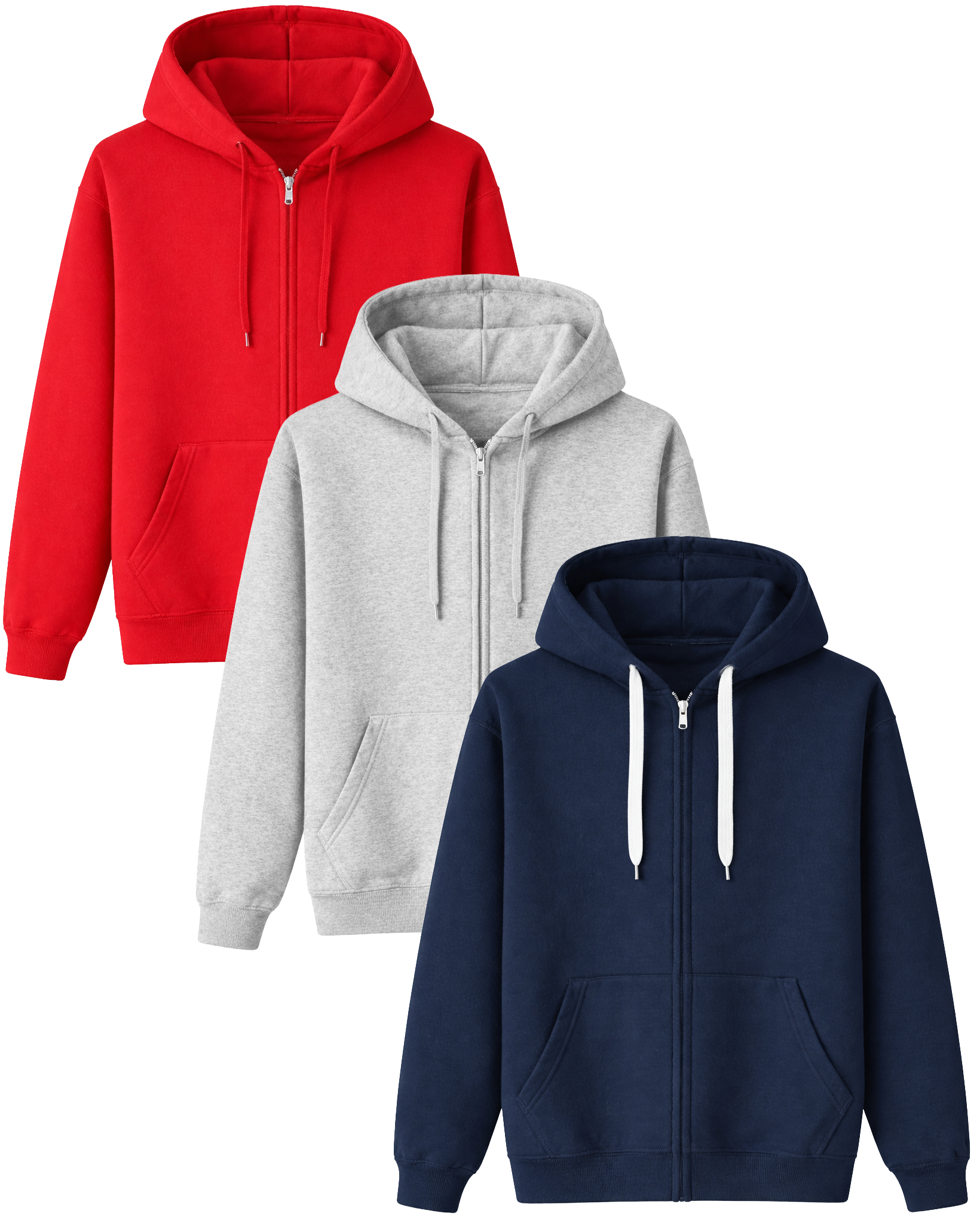 BIO ASSORTED BLANK ZIP HOODIE JACKETS ASST - BLANKS