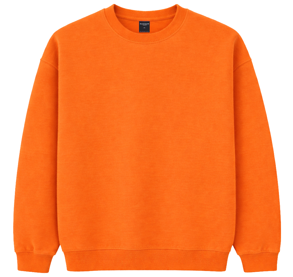 CROOKS & CASTLES BLANK CREWNECK P. ORANGE - BLANKS