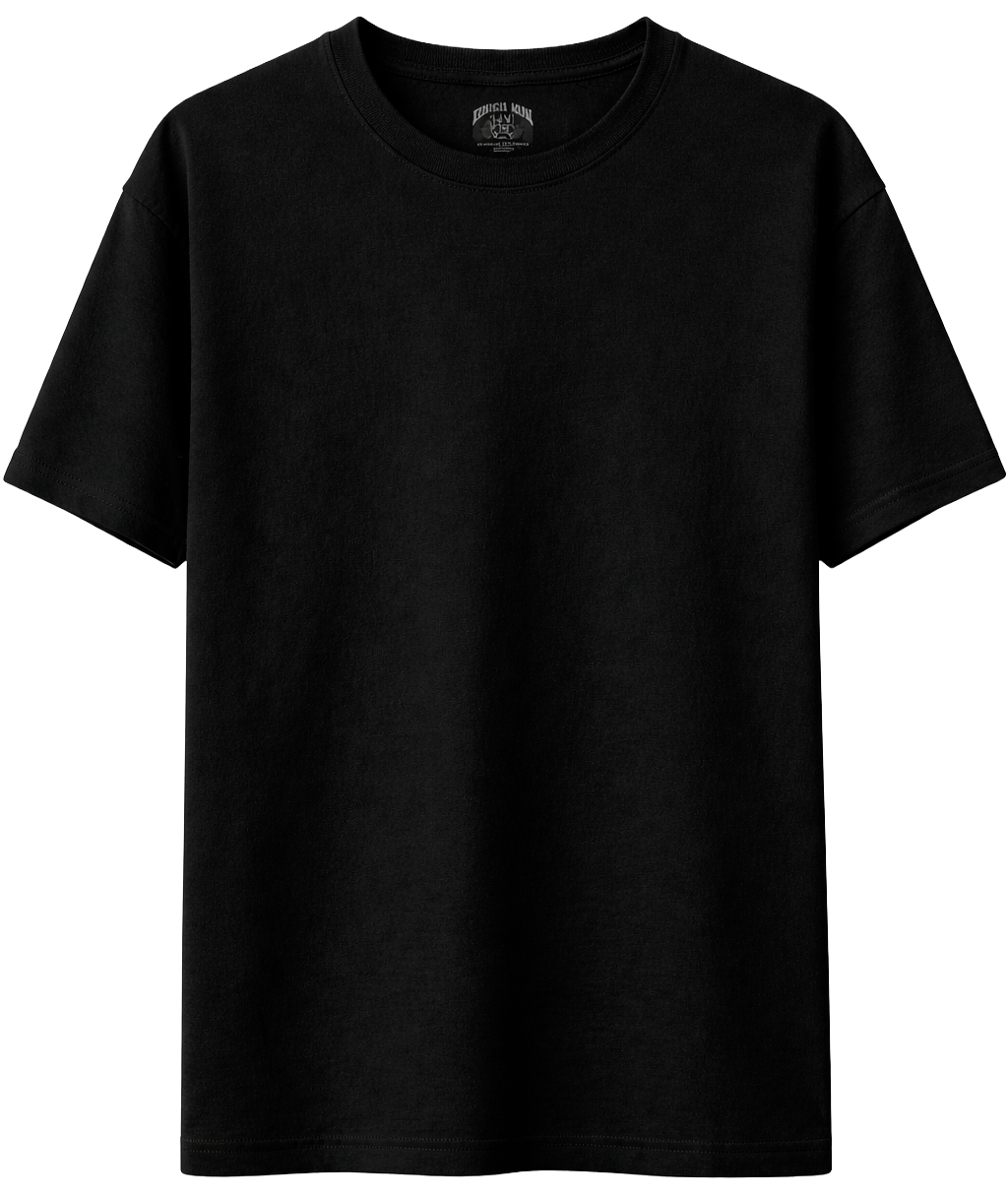 DEATH ROW BLANK PRINT TAG T-SHIRT BLACK - SST23-700 / BLANKS - Steal Deal