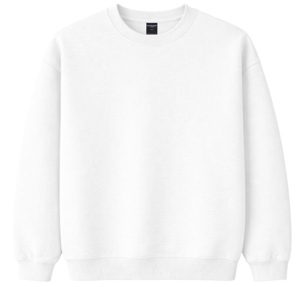CROOKS & CASTLES BLANK CREWNECK WHITE - BLANKS