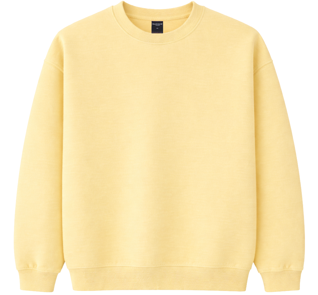 CROOKS & CASTLES BLANK CREWNECK YELLOW - BLANKS