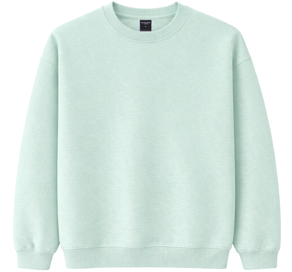 CROOKS & CASTLES BLANK CREWNECK MINT - BLANKS