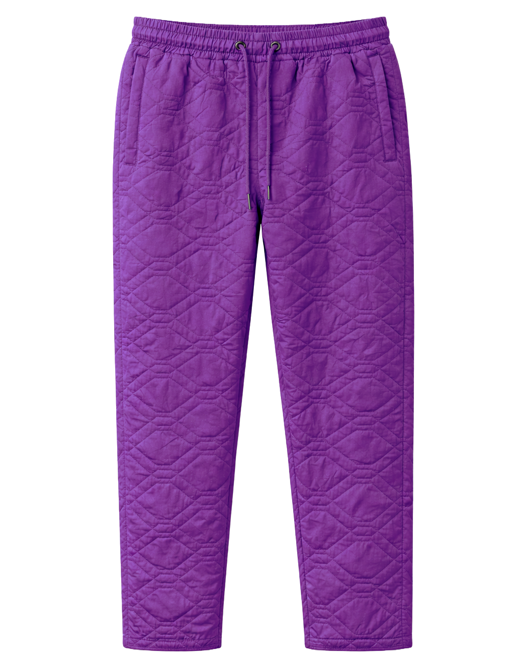 THE HUNDREDS NYLON QUILTED SWEATPANTS PURPLE - T24W104012