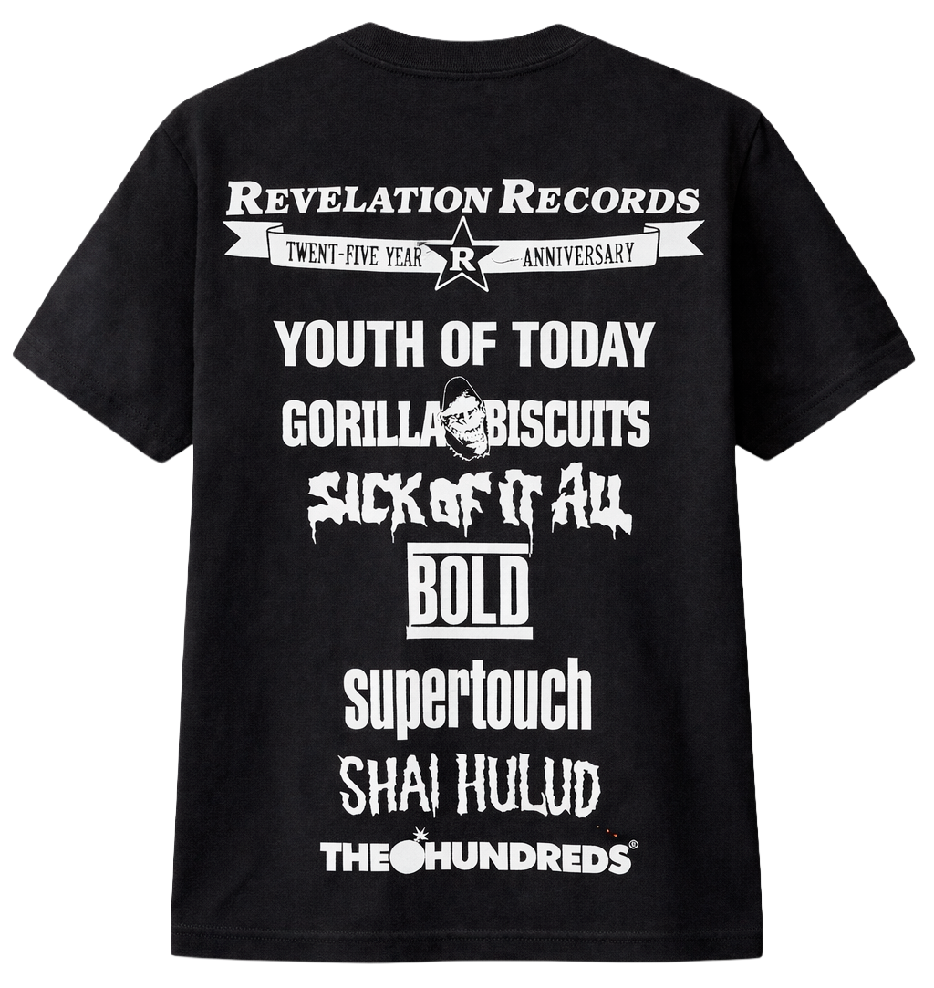 THE HUNDREDS GRAPHIC T-SHIRT BLACK - REVELATIONS TOUR